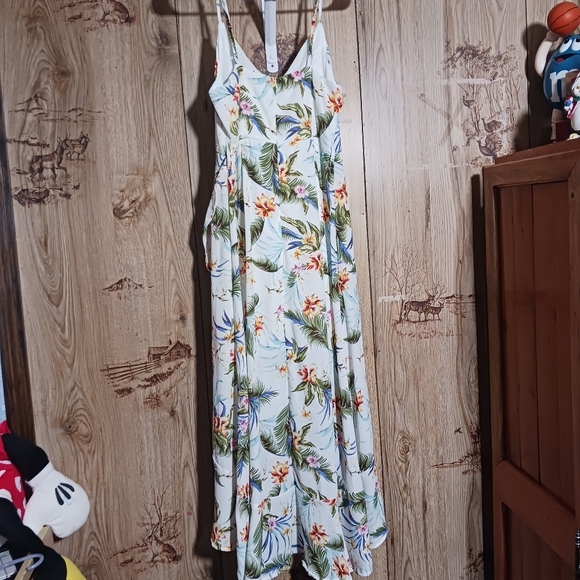 Francescas Maddyx by Mi ami Tropical Floral Hawiian Maxi Dress Size Small - Picture 5 of 14